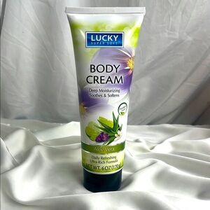 Lucky Super Soft Aloe Vera Body Cream Deep Moisturizing Soothes & Softens‎